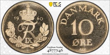 1960 CS 10 Øre KM-849.1 PL66
