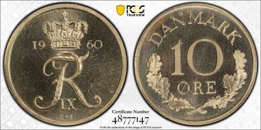 1960 CS 10 Øre KM-849.1 PL67