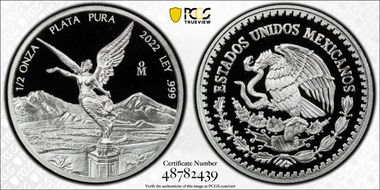 2022-Mo 1/2 oz Libertad Ag PR69DCAM