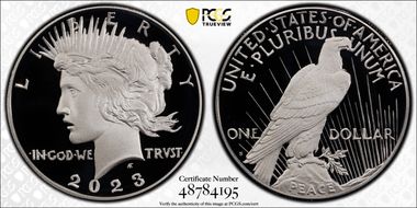 2023-S $1 Peace Dollar First Strike PR70DCAM