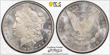 1891-CC $1 MS64+