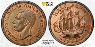 1944 1/2D S-4115 MS64BN