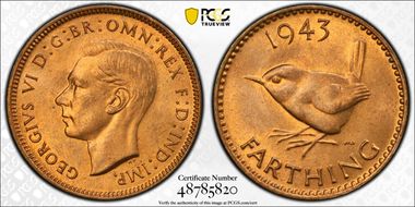 1943 1/4D S-4116 MS65RB