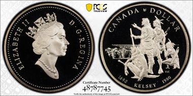 1990 S$1 H.Kelsey PR70DCAM