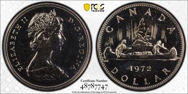 1972 $1 Voyageur Ni PL65