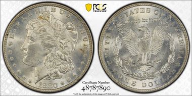 1880 $1 MS64