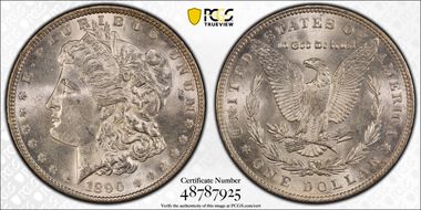 1890 $1 MS62