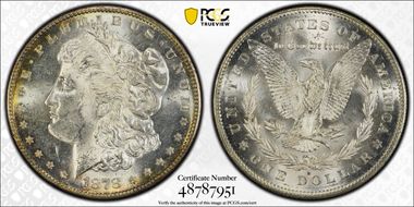 1878-S $1 MS62