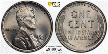 1943-D 1C MS67