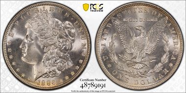 1886 $1 MS68