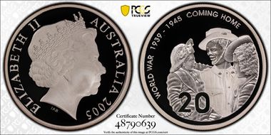 2005 20C End of WWII Silver PR70DCAM