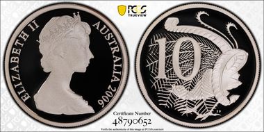 2006 10C Young Bust Ag PR70DCAM