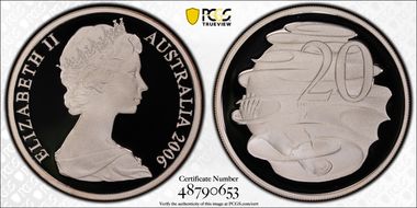 2006 20C Young Bust Silver PR70DCAM
