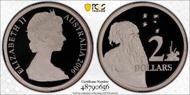 2006 $2 Young Bust Silver PR70DCAM