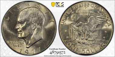 1977-D $1 MS64