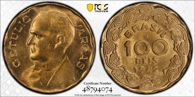 1942 100 R Mald-670.01 Vargas MS65