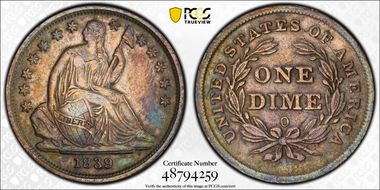 1839-O 10C No Drapery N1