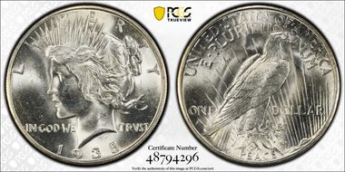 1935-S $1 MS63