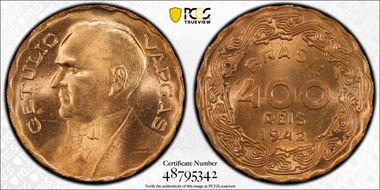1942 400 R Mald-667.01 G. Vargas MS64