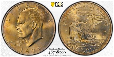 1971-D $1 MS66