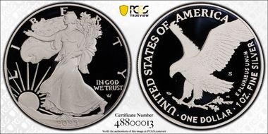 2023-S $1 Silver Eagle First Strike PR70DCAM