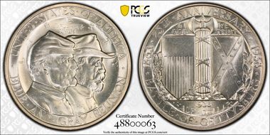 1936 50C Gettysburg MS65