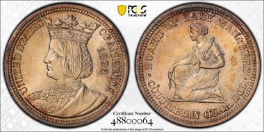 1893 25C Isabella MS64