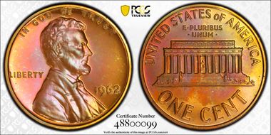 1962 1C PR67RB