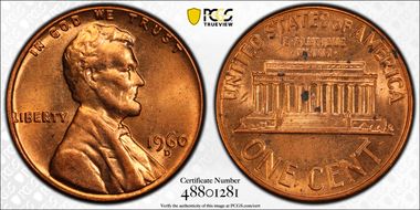 1960-D 1C Large Date MS64RD