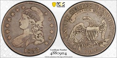 1832 50C Small Letters VF20