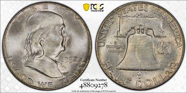 1952-D 50C MS65FBL