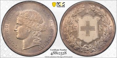 1907 B 5 Fr MS61