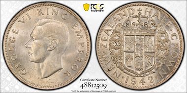 1942 1/2 Cr AU58
