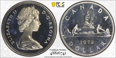 1972 $1 Voyageur Ni SP67