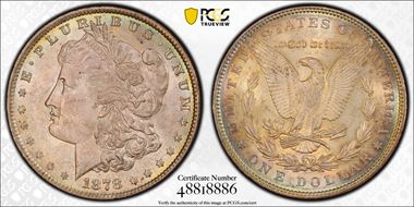 1878 7TF $1 R79 VAM 228B, Slashed O MS62