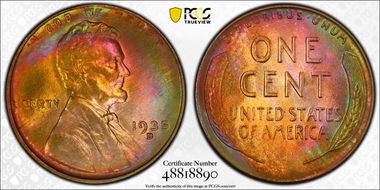 1935-D 1C MS66RB