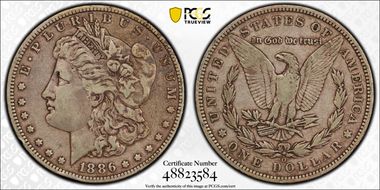 1886-O $1 VF25