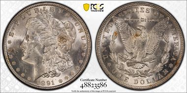 1891 $1 MS62