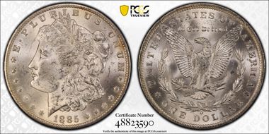 1885-O $1 MS62