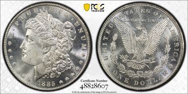 1885 $1 MS65