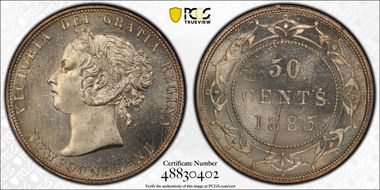 1885 50C MS64+