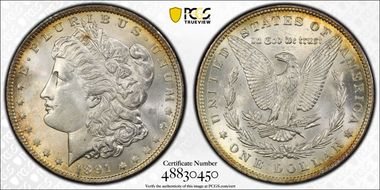 1891 $1 MS63