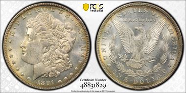 1891-O $1 MS62