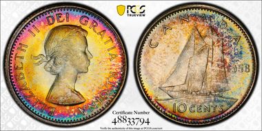 1958 10C MS66