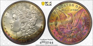 1887 $1 MS63