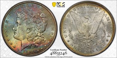 1887 $1 MS62