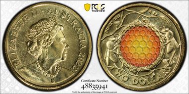 2022 $2 Honey Bee Colorized MS64