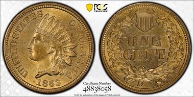 1863 1C MS64