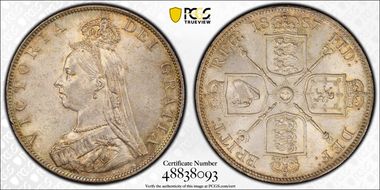 1887 Dbl Fl S-3923 Arabic 1 MS61