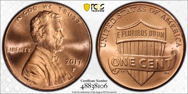 2017-P 1C Shield MS66RD